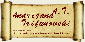 Andrijana Trifunovski vizit kartica